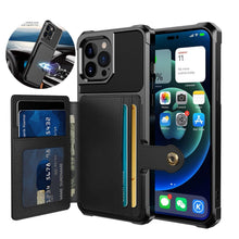 Load image into Gallery viewer, Magnetic Wallet Leather Case For iPhone 14 13 12 11 Pro Max XS Phone Cases Stand X Anti drop Cards Soft Cover Functional Case Compatible with iPhone