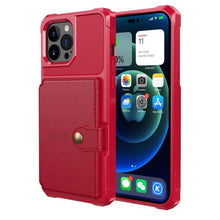 Load image into Gallery viewer, Magnetic Wallet Leather Case For iPhone 14 13 12 11 Pro Max XS Phone Cases Stand X Anti drop Cards Soft Cover Functional Case Compatible with iPhone