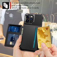 Load image into Gallery viewer, Magnetic Wallet Leather Case For iPhone 14 13 12 11 Pro Max XS Phone Cases Stand X Anti drop Cards Soft Cover Functional Case Compatible with iPhone