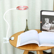 Load image into Gallery viewer, Magnifier Nail Beauty Light Tattoo Clip Light USB Table Lamp Flexible LED Desk Lamp Student Book Lights Study Lamp Reading Light Decorative Table Lamp Cute Study Lamps for Bedroom Décor