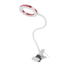 Load image into Gallery viewer, Magnifier Nail Beauty Light Tattoo Clip Light USB Table Lamp Flexible LED Desk Lamp Student Book Lights Study Lamp Reading Light Decorative Table Lamp Cute Study Lamps for Bedroom Décor