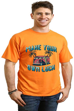 Load image into Gallery viewer, Make your own luck Men's Bamboo Viscose/Organic Cotton Short Sleeve Graphic T-Shirt