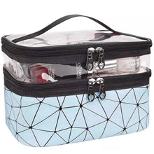 Load image into Gallery viewer, Makeup Bags Double layer Travel Cosmetic Cases