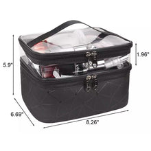 Load image into Gallery viewer, Makeup Bags Double layer Travel Cosmetic Cases