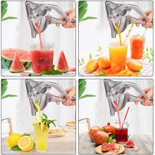 Load image into Gallery viewer, Manual Juice Squeezer Aluminum Alloy Hand Pressure Juicer Pomegranate Orange Lemon Sugar Cane Juice Kitchen Fruit Tool Fruit Juicer Manual Juicer Instant Juicer Orange Juicer Steel Handle Juicer