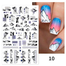 Load image into Gallery viewer, Maple Leaves 3D Nail Stickers Fall Leaf Flowers Line Sliders For Nails Self Adhesive Stickers Autumn Manicuring Decals Transfer Nail Decals Sticker For Pretty Girl Self-Adhesive Nail Decals Designer Nail Stickers for Acrylic