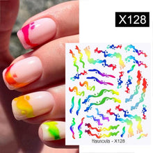 Load image into Gallery viewer, Marble Blooming 3D Nail Sticker Decals Flower Leaves Transfer Water Sliders Abstract Geometric Lines Nail Watermark Decals iridescent Decoration Nail Self-Adhesive Decals Nail Stickers Water Transfer Fresh Nail Decals for Nail Art Butterfly Palm