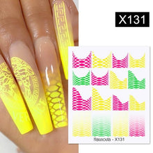 Load image into Gallery viewer, Marble Blooming 3D Nail Sticker Decals Flower Leaves Transfer Water Sliders Abstract Geometric Lines Nail Watermark Decals iridescent Decoration Nail Self-Adhesive Decals Nail Stickers Water Transfer Fresh Nail Decals for Nail Art Butterfly Palm