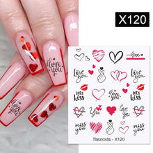 Load image into Gallery viewer, Marble Blooming 3D Nail Sticker Decals Flower Leaves Transfer Water Sliders Abstract Geometric Lines Nail Watermark Decals iridescent Decoration Nail Self-Adhesive Decals Nail Stickers Water Transfer Fresh Nail Decals for Nail Art Butterfly Palm