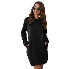 Load image into Gallery viewer, Marble Knit Mini Sweatshirt Dress