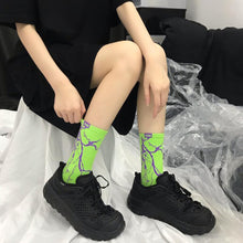 Load image into Gallery viewer, Marble Print Style Harajuku Skateboard Long Socks Creative Fun Lightning Hip Hop Style Socks Streetwear Casual Cotton Socks Unisex Street Couple Socks For Men And Women