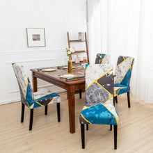 Load image into Gallery viewer, Marble Printed Stretch Chair Cover For Dining Room Office Banquet Chair Protector Elastic Material Armchair Cover Chair Cover Chair Slipcover Marble Background Texture Parson Chair