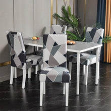 Load image into Gallery viewer, Marble Printed Stretch Chair Cover For Dining Room Office Banquet Chair Protector Elastic Material Armchair Cover Chair Cover Chair Slipcover Marble Background Texture Parson Chair