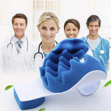 Load image into Gallery viewer, Massage Pillow Support Cervical Pillow Pain Device For Cervical Relax Align Travel Rest Relief Spine Neck Traction Pain Relief and Cervical Spine Alignment Neck and Shoulder Relaxer Cervical Traction Device Neck Stretcher Cervical Spine Alignment