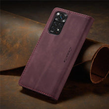 Load image into Gallery viewer, Matte Leather Case for Xiaomi Mi 9T CC9 10T 11T 12T Pro Lite 5G Redmi Note 8 9s 10 11 11S Pro Wallet Flip Cover Poco F3 M3 Pro Women with Card Holder Kickstand Magnetic Leather Flip Case