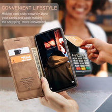 Load image into Gallery viewer, Matte Leather Case for Xiaomi Mi 9T CC9 10T 11T 12T Pro Lite 5G Redmi Note 8 9s 10 11 11S Pro Wallet Flip Cover Poco F3 M3 Pro Women with Card Holder Kickstand Magnetic Leather Flip Case