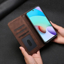 Load image into Gallery viewer, Matte Leather Wallet Case for Redmi Note 11 11S 11 Pro 10 9 8 7 Redmi 10 10C 10A 9T 9A 9C 9 8 Flip Cover for M4 Pro X4 Pro F4 M3 Premium PU Leather Wallet Case