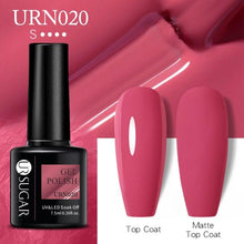 Load image into Gallery viewer, Matte Pink Blue Gel Nail Polish Semi Permanent LED Nail Art Design Elegant Warm Colors For Womens