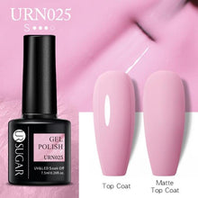 Load image into Gallery viewer, Matte Pink Blue Gel Nail Polish Semi Permanent LED Nail Art Design Elegant Warm Colors For Womens