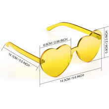 Load image into Gallery viewer, Maxdot Heart Shape Sunglasses Party Sunglasses