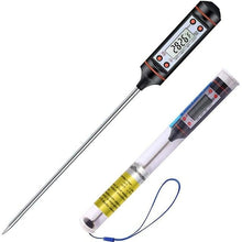 Load image into Gallery viewer, Meat Thermometer Digital Cooking Food Digital Candy Cooking Thermometer Kitchen Cooking Thermometer Instant Read for BBQ Grill Oil Milk Bath Water Deep Fry Kitchen BBQ Probe Water Milk Oil Liquid Oven Digital Temperature Sensor Meter Thermocouple