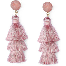 Load image into Gallery viewer, Me&Hz Colorful Layered Tassel Earrings