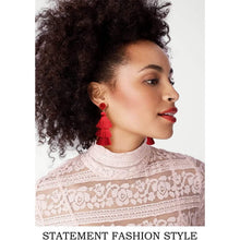 Load image into Gallery viewer, Me&Hz Colorful Layered Tassel Earrings