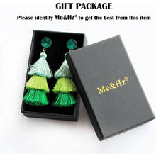 Load image into Gallery viewer, Me&Hz Colorful Layered Tassel Earrings