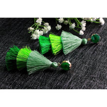 Load image into Gallery viewer, Me&Hz Colorful Layered Tassel Earrings