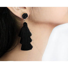 Load image into Gallery viewer, Me&Hz Colorful Layered Tassel Earrings