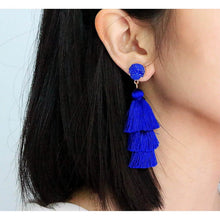 Load image into Gallery viewer, Me&Hz Colorful Layered Tassel Earrings