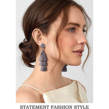 Load image into Gallery viewer, Me&Hz Colorful Layered Tassel Earrings