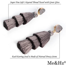 Load image into Gallery viewer, Me&Hz Colorful Layered Tassel Earrings