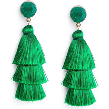 Load image into Gallery viewer, Me&Hz Colorful Layered Tassel Earrings