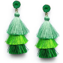 Load image into Gallery viewer, Me&Hz Colorful Layered Tassel Earrings