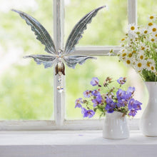 Load image into Gallery viewer, Memorial Butterfly Wind Chimes Angel Butterfly Wings Flying Bird Wind Chimes Art Wings Wind Chime Hummingbird Wind Chime Gift Of Love One Mom Dad Daughter Outdoor Large Chimes For Patio Garden Porch Yard Black Hanging Decoration