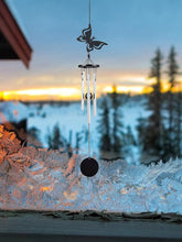 Load image into Gallery viewer, Memorial Butterfly Wind Chimes Angel Wings Flying Bird Wind Chimes Garden Art Wings Wind Chime Patio Hummingbird Wind Chime Garden Hanging Decoration Outdoor Large Chimes For Patio Porch Yard Black