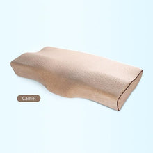 Load image into Gallery viewer, Memory Foam Bed Orthopedic Pillow Neck Protection Slow Rebound Memory Pillow Butterfly Shaped Health Cervical Neck Cotton Pillow Bed Orthopedic Pillow For Cervical Pillow Slow Rebound Adult Neck Guard Pillow Sleep Pillow Orthopedic Contour Memory Foam