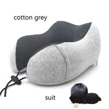 Load image into Gallery viewer, Memory Foam Neck Pillows Headrest Massage Cushion Travel Holiday Vacation Car Seat Rest Pad Neck Pillow Memory Foam Travel Office Car Embrace Cervical Pillow Cotton Neck Pillow Neck Pillow For Traveling Upgraded Travel Neck Pillow Travel Accessories