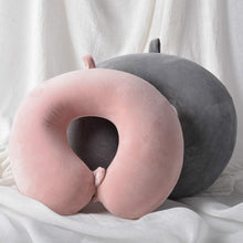 Load image into Gallery viewer, Memory Foam U-Shaped pillow Slow Rebound Neck Pillow Nap Airplane Pillow Travel Cartoon Memory U-Shaped Headrest Long Trip Sleep With No Neck Pain Super Soft Memory Foam Neck Pillow Easy Washing With Removable Cover By My Perfect Dream