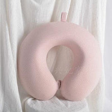 Load image into Gallery viewer, Memory Foam U-Shaped pillow Slow Rebound Neck Pillow Nap Airplane Pillow Travel Cartoon Memory U-Shaped Headrest Long Trip Sleep With No Neck Pain Super Soft Memory Foam Neck Pillow Easy Washing With Removable Cover By My Perfect Dream