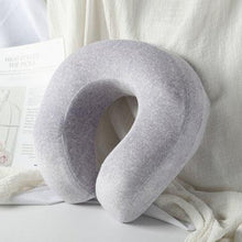 Load image into Gallery viewer, Memory Foam U-Shaped pillow Slow Rebound Neck Pillow Nap Airplane Pillow Travel Cartoon Memory U-Shaped Headrest Long Trip Sleep With No Neck Pain Super Soft Memory Foam Neck Pillow Easy Washing With Removable Cover By My Perfect Dream