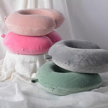 Load image into Gallery viewer, Memory Foam U-Shaped pillow Slow Rebound Neck Pillow Nap Airplane Pillow Travel Cartoon Memory U-Shaped Headrest Long Trip Sleep With No Neck Pain Super Soft Memory Foam Neck Pillow Easy Washing With Removable Cover By My Perfect Dream