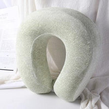 Load image into Gallery viewer, Memory Foam U-Shaped pillow Slow Rebound Neck Pillow Nap Airplane Pillow Travel Cartoon Memory U-Shaped Headrest Long Trip Sleep With No Neck Pain Super Soft Memory Foam Neck Pillow Easy Washing With Removable Cover By My Perfect Dream