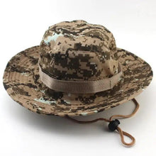Load image into Gallery viewer, Men Adjustable Sun Hats Camouflage Tactical Cap Camo Men Outdoor Caps Sports Summer UV Protection One Size Fishing Hat Hiking Hunting Hats