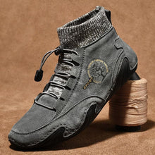 Load image into Gallery viewer, Men Beige Casual Shoes Outdoor Comfy Walking Sneakers Fashion All-Match Sneakers Breathable Cloth Casual Sports Flats Men Lightweight Outdoor Running Sneakers