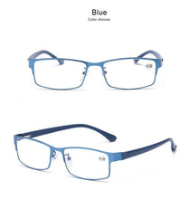 Load image into Gallery viewer, Men Blue Business Glasses Reading Glasses For Women Titanium Eye Glasses Male Hyperopia New Glasses Frame Sunglasses For Ladies Eyewear Frame Sun Glasses For Women Men