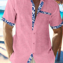 Load image into Gallery viewer, Men Casual Shirt Button Down Short Sleeve