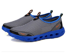 Load image into Gallery viewer, Men Casual Shoes Sneakers Light Breathable Summer Walking Beach Mesh Shoes Comfortable Mesh Work Shoes Athletic Slip On Walking Shoes For Men
