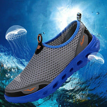 Load image into Gallery viewer, Men Casual Shoes Sneakers Light Breathable Summer Walking Beach Mesh Shoes Comfortable Mesh Work Shoes Athletic Slip On Walking Shoes For Men